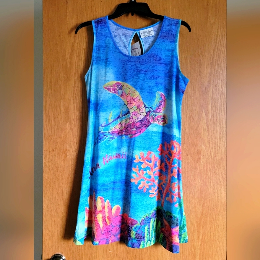 Coral Honu Tank Dress